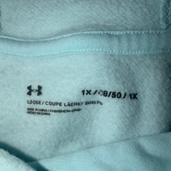Under Armour Sky Blue Pullover Hoodie - Picture 3 of 3